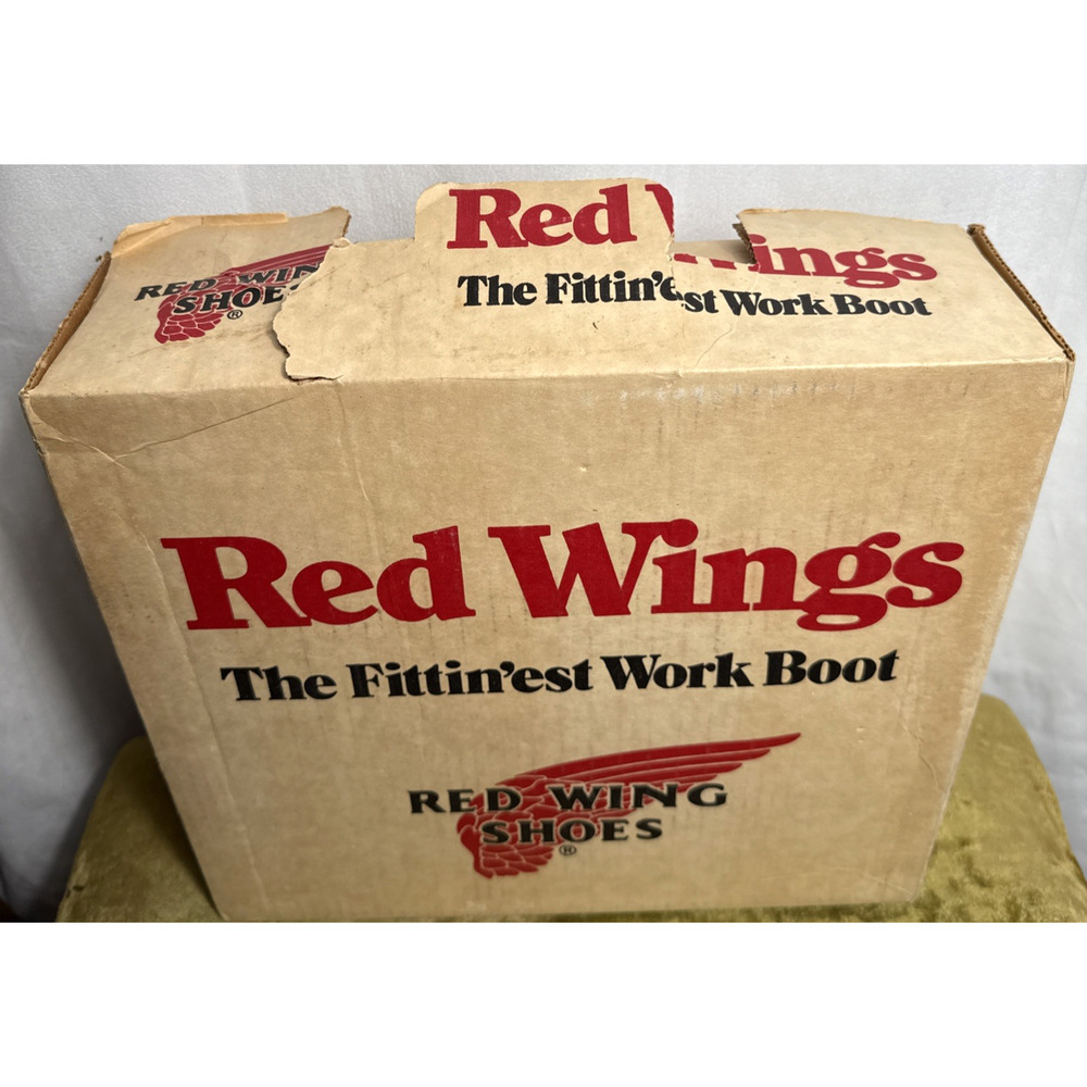 Red Wing Boots Pecos 1155 Empty Box ONLY Vintage Leather Pull On Work Boot Retro - Picture 3 of 9